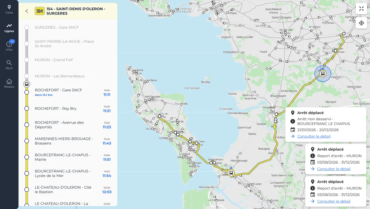 Real-time passenger information