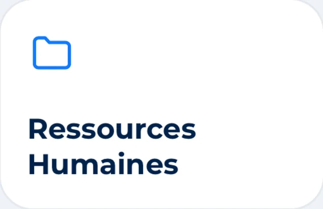 Human resources folder in Inlink documents